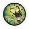 Toucan Bird Jungle Exotic Watercolor Art Wall clock