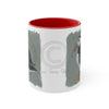 Canadian Birds Series: Atlantic Puffin Art Accent Coffee Mug 11Oz Red /