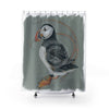 Canadian Birds Series: Atlantic Puffin Art Shower Curtain 71 × 74 Home Decor