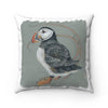 Canadian Birds Series: Atlantic Puffin Art Square Pillow 14 × Home Decor