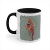 Canadian Birds Series: Red Cardinal Art Accent Coffee Mug 11Oz Black /