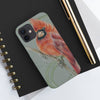 Canadian Birds Series: Red Cardinal Art Case Mate Tough Phone Cases