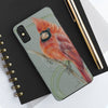 Canadian Birds Series: Red Cardinal Art Case Mate Tough Phone Cases
