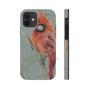 Canadian Birds Series: Red Cardinal Art Case Mate Tough Phone Cases Iphone 12