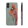 Canadian Birds Series: Red Cardinal Art Case Mate Tough Phone Cases Iphone X