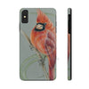 Canadian Birds Series: Red Cardinal Art Case Mate Tough Phone Cases Iphone Xs Max