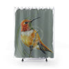 Canadian Birds Series: Rufous Hummingbird Art Shower Curtain 71 × 74 Home Decor