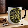 Celtic Hounds Dog Pagan Ink Art Accent Coffee Mug 11Oz