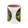 Celtic Hounds Dog Pagan Ink Art Accent Coffee Mug 11Oz Pink /