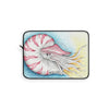 Chambered Nautilus White Stippling Ink Art Laptop Sleeve 15