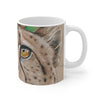 Cheetah Green Colored Pencil Art Mug 11Oz