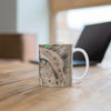 Cheetah Green Colored Pencil Art Mug 11Oz