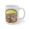 Cheetah Mom And Cub Ink Mug 11Oz