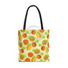 Citrus Fruit Pattern Beige Chic Tote Bag Bags