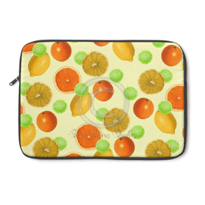 Citrus Fruit Pattern Collage Laptop Sleeve 13