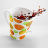 Citrus Fruit White Latte Mug Mug