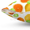 Citrus Fruits Exotic White Chic Square Pillow Home Decor