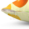 Citrus Fruits Exotic Yellow Chic Ii Square Pillow Home Decor