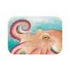 Coconut Octopus Watercolor Art Bath Mat Small 24X17 Home Decor