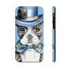 Copy Of Boston Terrier Dog Detective Watercolor Blue Case Mate Tough Phone Cases Iphone 11 Pro Max