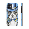 Copy Of Boston Terrier Dog Detective Watercolor Blue Case Mate Tough Phone Cases Iphone 12