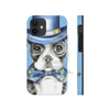 Copy Of Boston Terrier Dog Detective Watercolor Blue Case Mate Tough Phone Cases Iphone 12 Mini