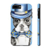 Copy Of Boston Terrier Dog Detective Watercolor Blue Case Mate Tough Phone Cases Iphone 7 Plus 8