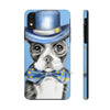 Copy Of Boston Terrier Dog Detective Watercolor Blue Case Mate Tough Phone Cases Iphone Xr
