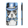 Copy Of Boston Terrier Dog Detective Watercolor Blue Case Mate Tough Phone Cases Iphone Xs Max