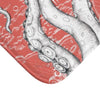Copy Of White Tentacles Coral Red Nautical Bath Mat Home Decor