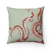 Coral Tentacles Watercolor Square Pillow 14 × Home Decor