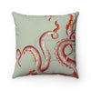 Coral Tentacles Watercolor Square Pillow Home Decor