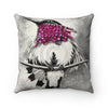 Costas Hummingbird Ink Noir Watercolor Art Square Pillow Home Decor