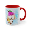 Costas Hummingbird Watercolor Art Accent Coffee Mug 11Oz
