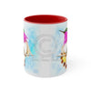 Costas Hummingbird Watercolor Art Accent Coffee Mug 11Oz Red /