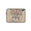 Cougar Colored Pencil Green Eyes Art Laptop Sleeve 12