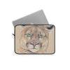 Cougar Colored Pencil Green Eyes Art Laptop Sleeve