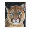 Cougar Puma Pastel Art Velveteen Plush Blanket 50 × 60 All Over Prints