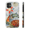 Crab Vintage Map Starfish Nautical Art Case Mate Tough Phone Cases Iphone 11