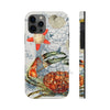 Crab Vintage Map Starfish Nautical Art Case Mate Tough Phone Cases Iphone 12 Pro