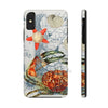 Crab Vintage Map Starfish Nautical Art Case Mate Tough Phone Cases Iphone X