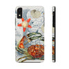 Crab Vintage Map Starfish Nautical Art Case Mate Tough Phone Cases Iphone Xr