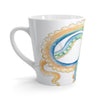 Crazy Blue Tentacles Ii Watercolor Ink Latte Mug 12Oz Mug