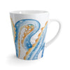 Crazy Blue Tentacles Ii Watercolor Ink Latte Mug Mug