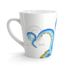 Crazy Blue Tentacles Watercolor Ink Latte Mug 12Oz Mug