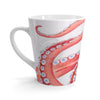 Crazy Red Tentacles Watercolor Ink Latte Mug 12Oz Mug