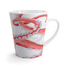 Crazy Red Tentacles Watercolor Ink Latte Mug Mug