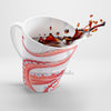 Crazy Red Tentacles Watercolor Ink Latte Mug Mug