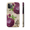 Crimson Rose Vintage Calligraphy Romantic Chic Art Case Mate Tough Phone Cases Iphone 11 Pro