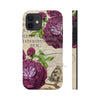 Crimson Rose Vintage Calligraphy Romantic Chic Art Case Mate Tough Phone Cases Iphone 12